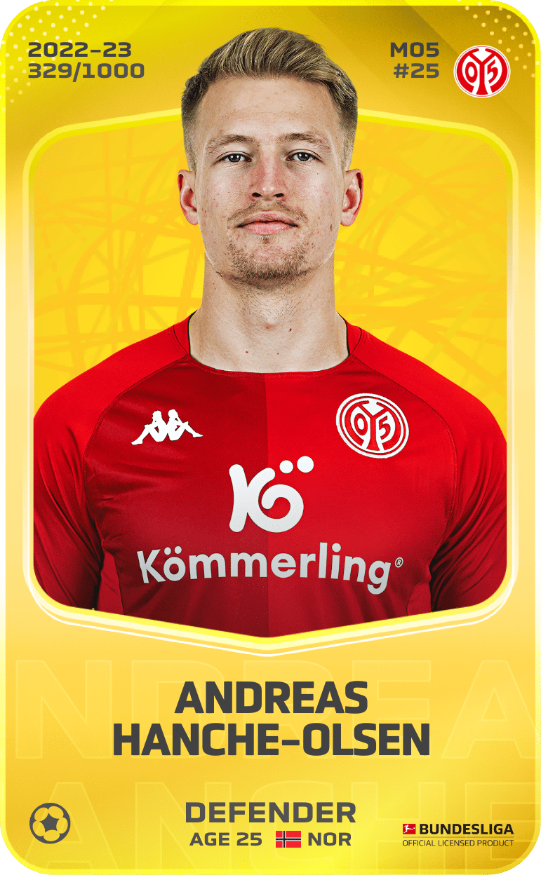 Andreas Hanche-Olsen 2022-23 • Limited 329/1000