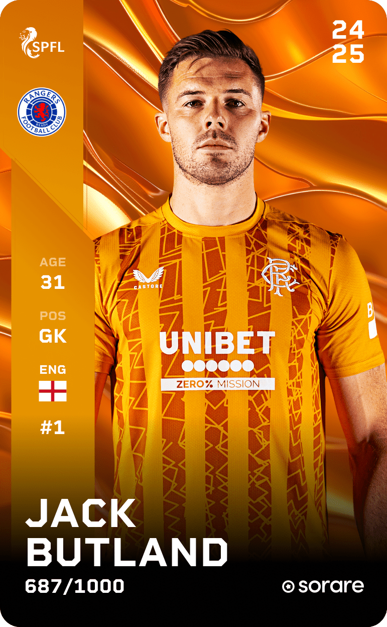 Jack Butland 2024-25 • Limited 687/1000