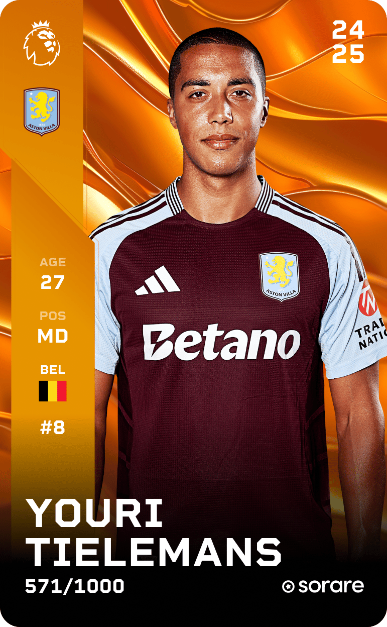 Youri Tielemans 2024-25 • Limited 571/1000