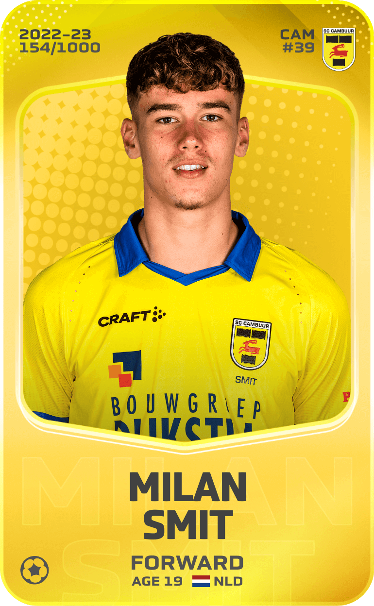 Milan Smit 2022-23 • Limited 154/1000