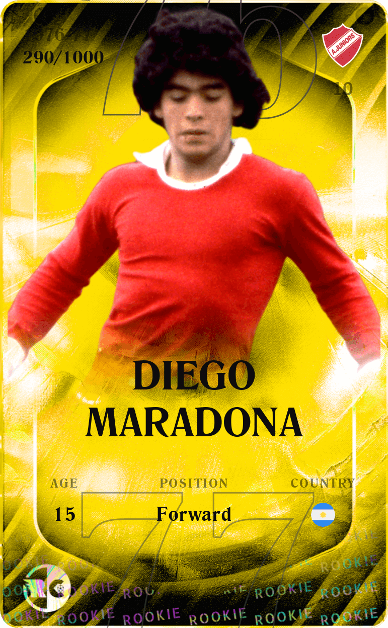 Diego Maradona 1976-77 • Limited 290/1000