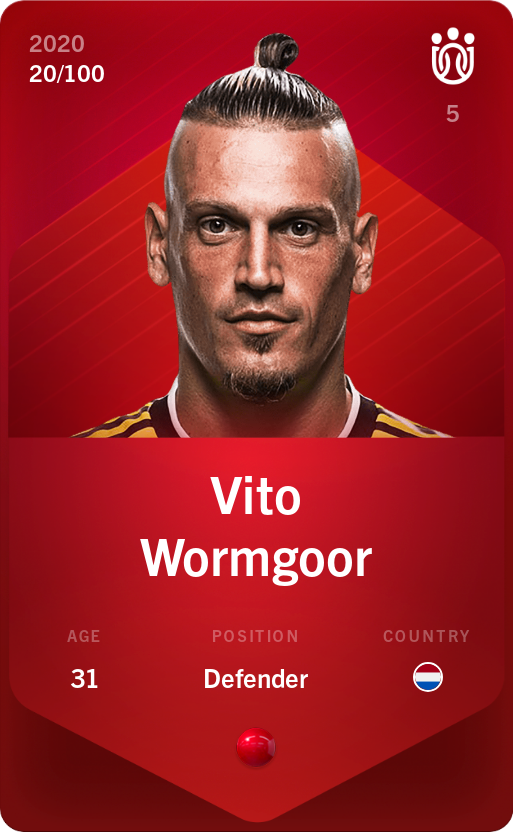 Sorare - Sorare Official - Vito Wormgoor 2020-21 • Rare 20/100 - NFT # 7251967276010513635653270331760848582289326269790716558584139280975230172797