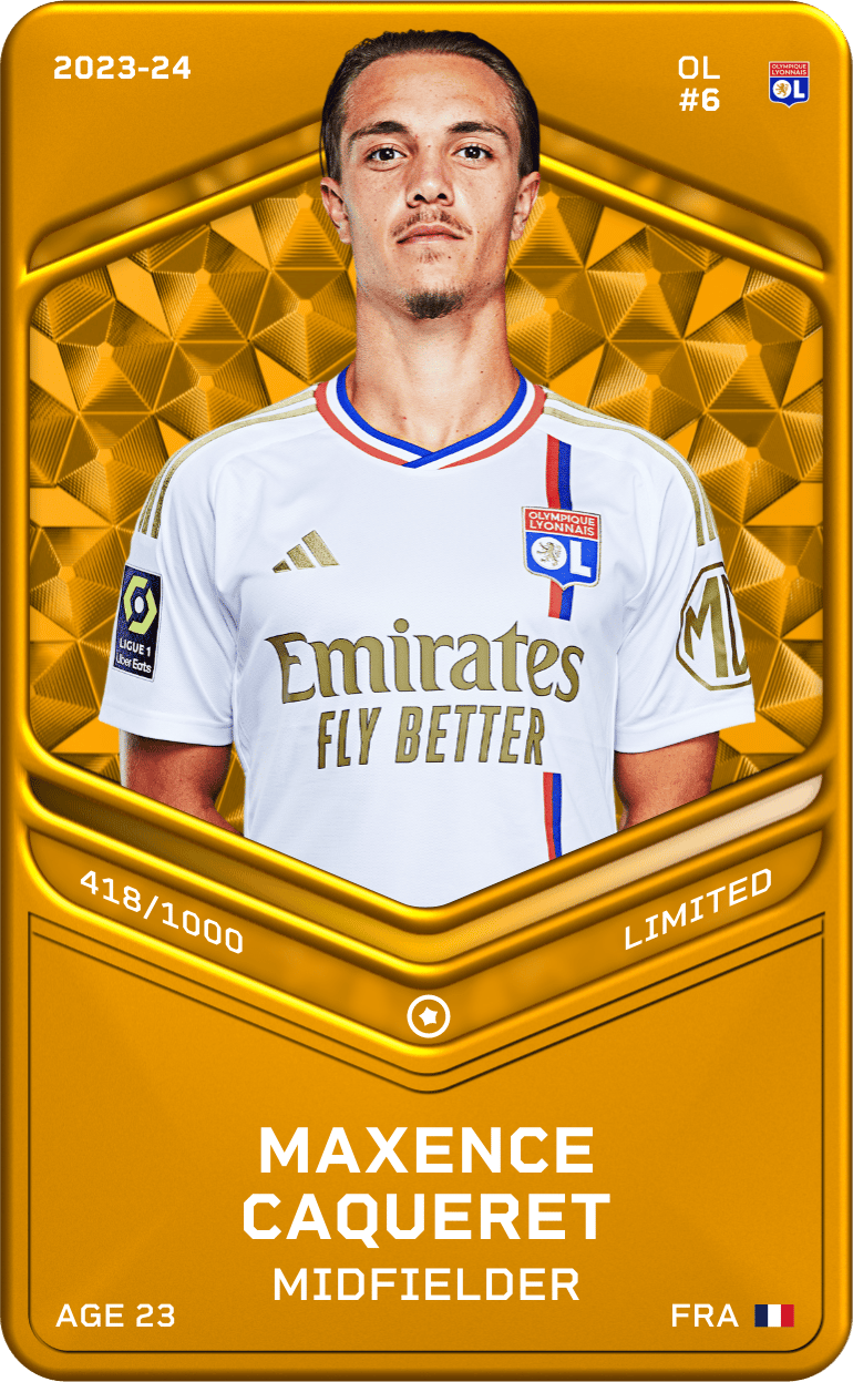 Maxence Caqueret 2023-24 • Limited 418/1000