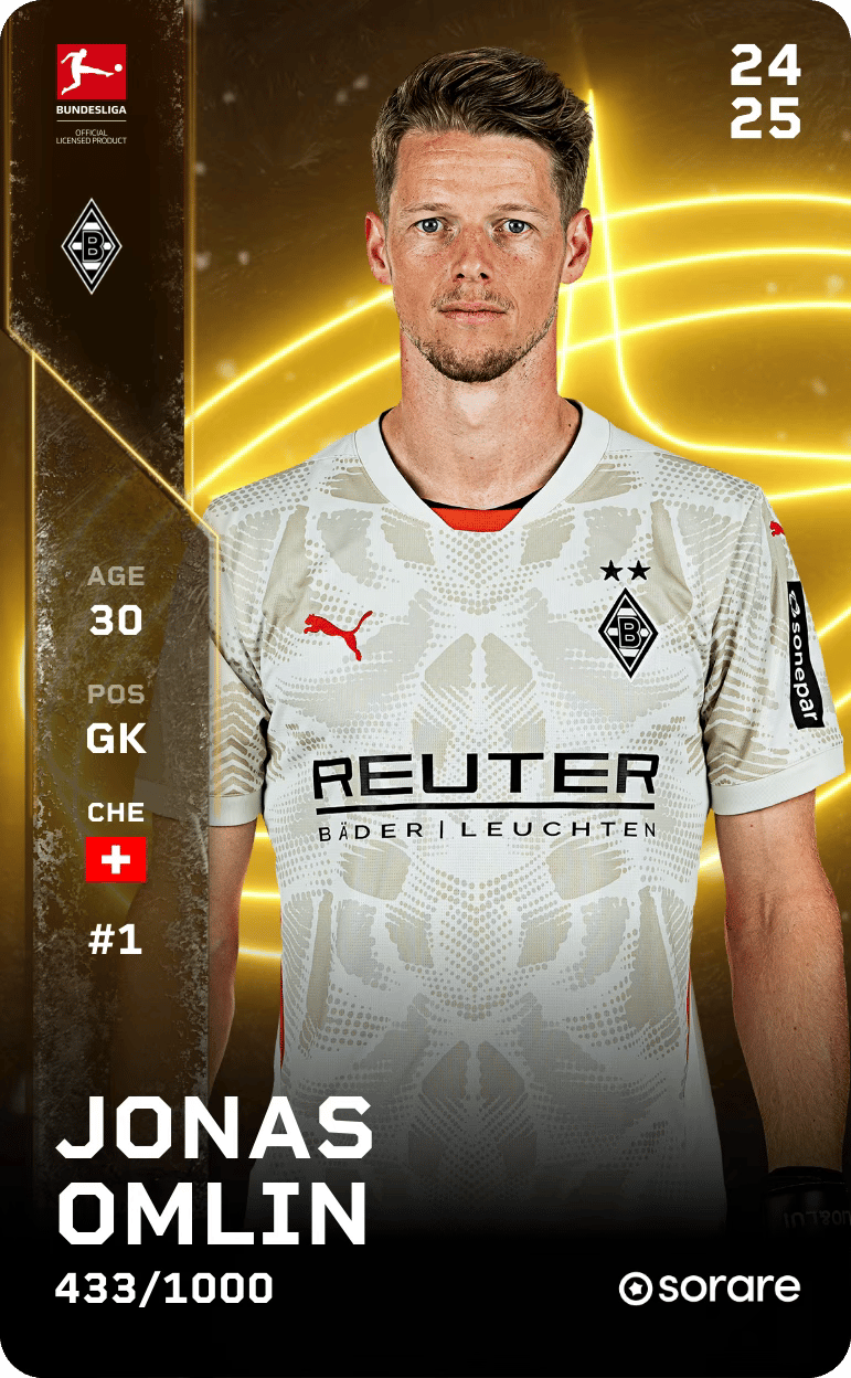 Jonas Omlin 2024-25 • Limited 433/1000