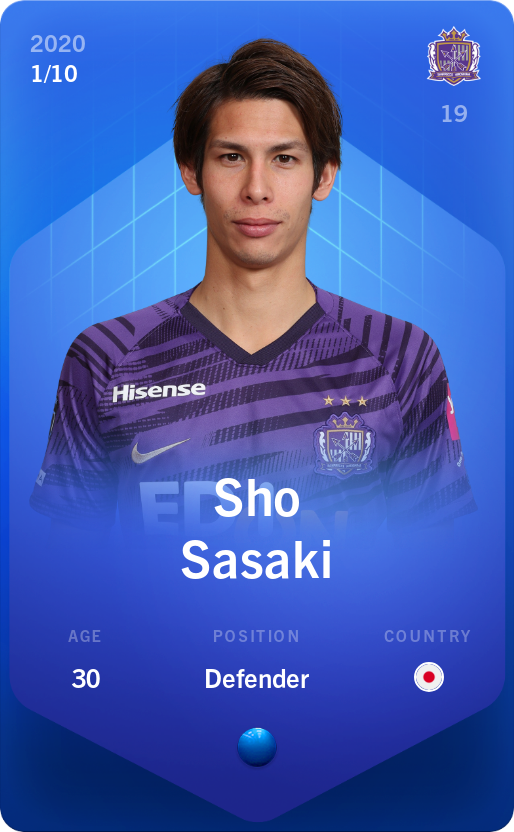 Sorare - Sorare Official - Sho Sasaki 2020-21 • Super Rare 1/10 - NFT # 32078896378537271717510478737431347657786122078721752352748626743143640852574