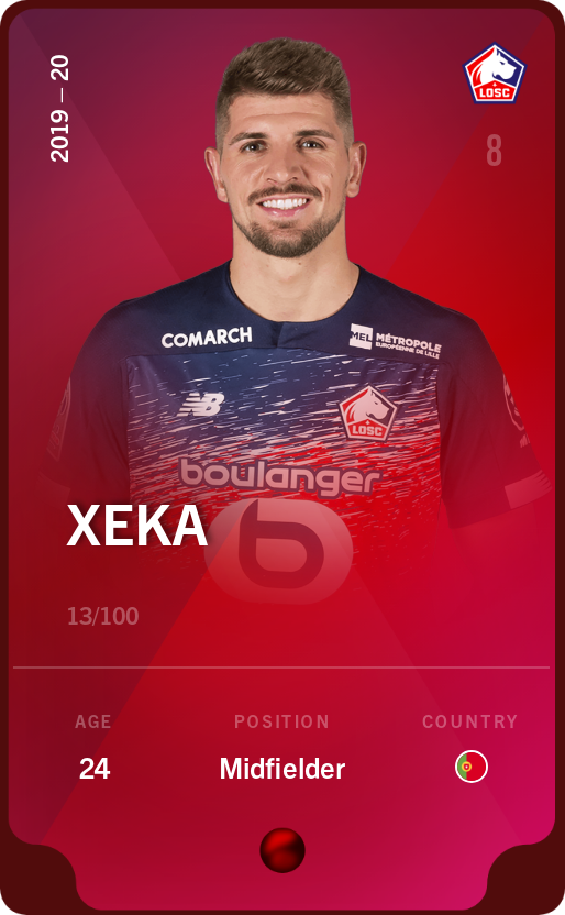 Sorare - Sorare Official - Xeka 2019-20 • Rare 13/100 - NFT # 104133592652482925552638465840433450109478686517255652663543769862892130955278