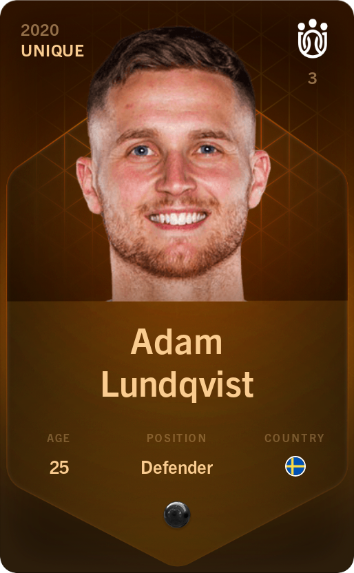 Sorare - Sorare Official - Adam Lundqvist 2020-21 • Unique - NFT # 32779084419218760366715082775540010846578397888997474817877466762104526412423