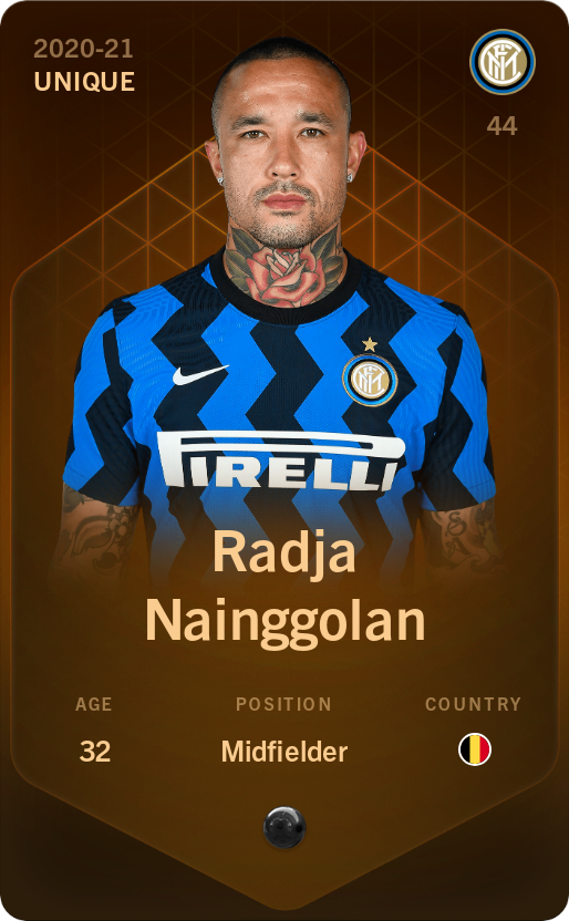 Sorare - Sorare Official - Radja Nainggolan 2020-21 • Unique - NFT # 82372355590555157020023163067103197608382257443201164802429227252671760660793