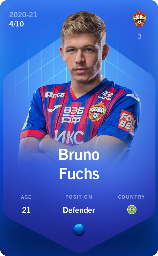 Sorare - Sorare Official - Bruno Fuchs 2020-21 • Super Rare 4/10 - NFT # 29376151888646794959863512948879564985748742781118333735920598493872786727466