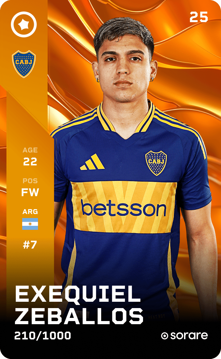 Exequiel Zeballos 2025-26 • Limited 210/1000