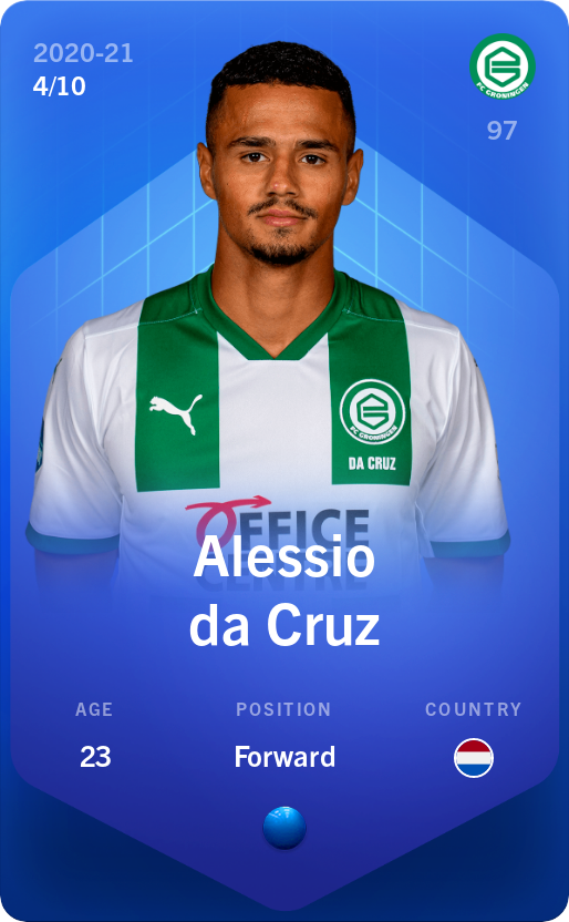 Sorare - Sorare Official - Alessio da Cruz 2020-21 • Super Rare 4/10 - NFT # 88272695707031058602841323564722291648050760800882105309867479152631219257456