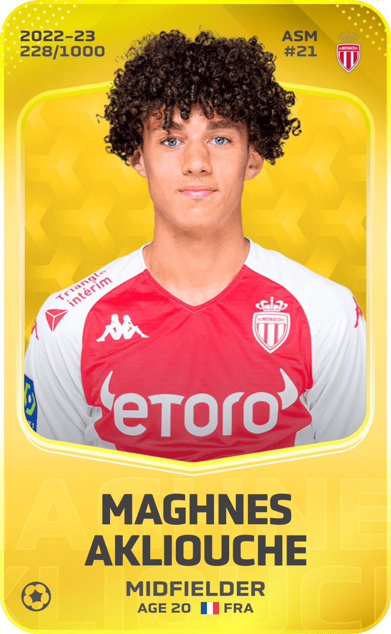 Maghnes Akliouche 2022-23 • Limited 228/1000