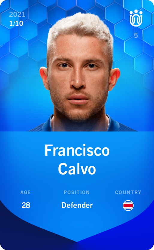 Sorare - Sorare Official - Francisco Calvo 2021-22 • Super Rare 1/10 - NFT # 14246836937837834232204055198251983628017409021679175883605751323969523011933