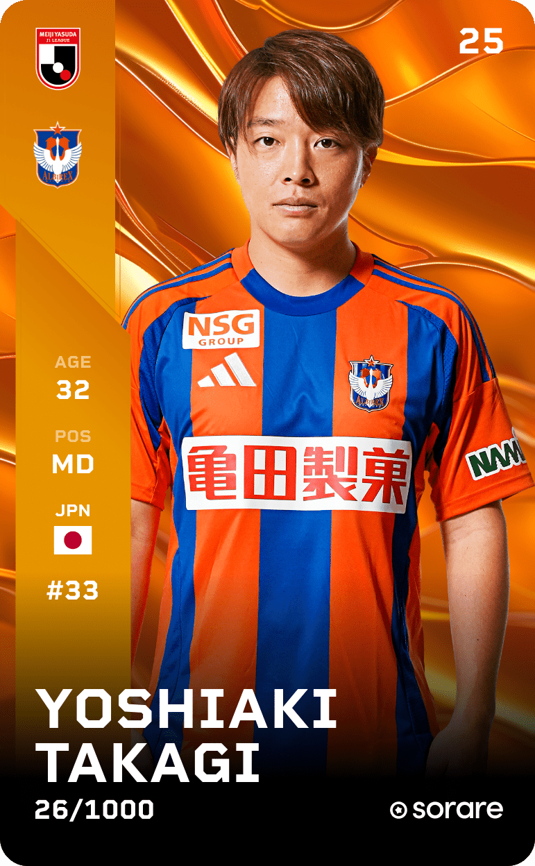 Yoshiaki Takagi 2025-26 • Limited 26/1000