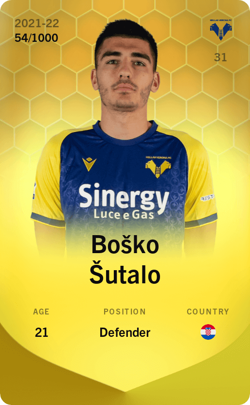 Boško Šutalo 2021-22 • Limited 54/1000