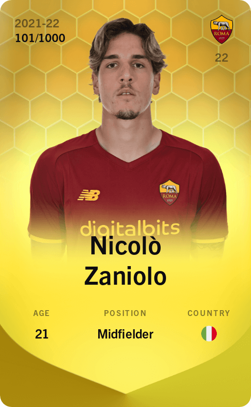Nicolò Zaniolo 2021-22 • Limited 101/1000