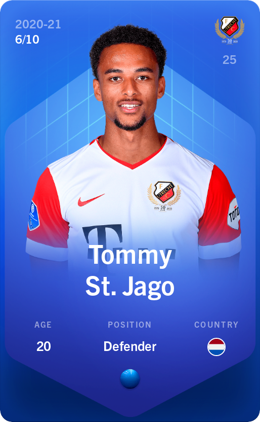 Sorare - Sorare Official - Tommy St. Jago 2020-21 • Super Rare 6/10 - NFT # 54859735010448507183274705967344275496330353439430242661656983152883027016482