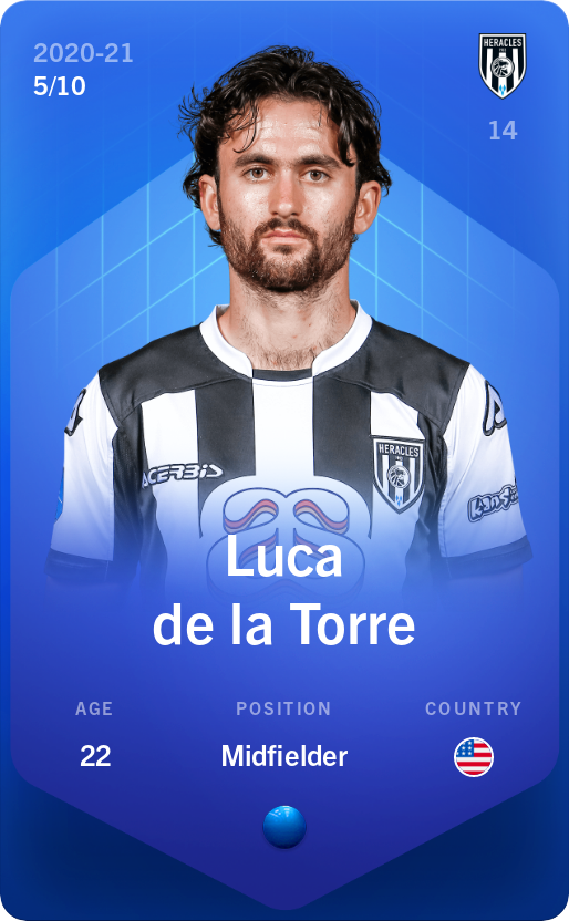 Sorare - Sorare Official - Luca de la Torre 2020-21 • Super Rare 5/10 - NFT # 112557817895862554827922865094743230110032988262253422501291068683241169254743