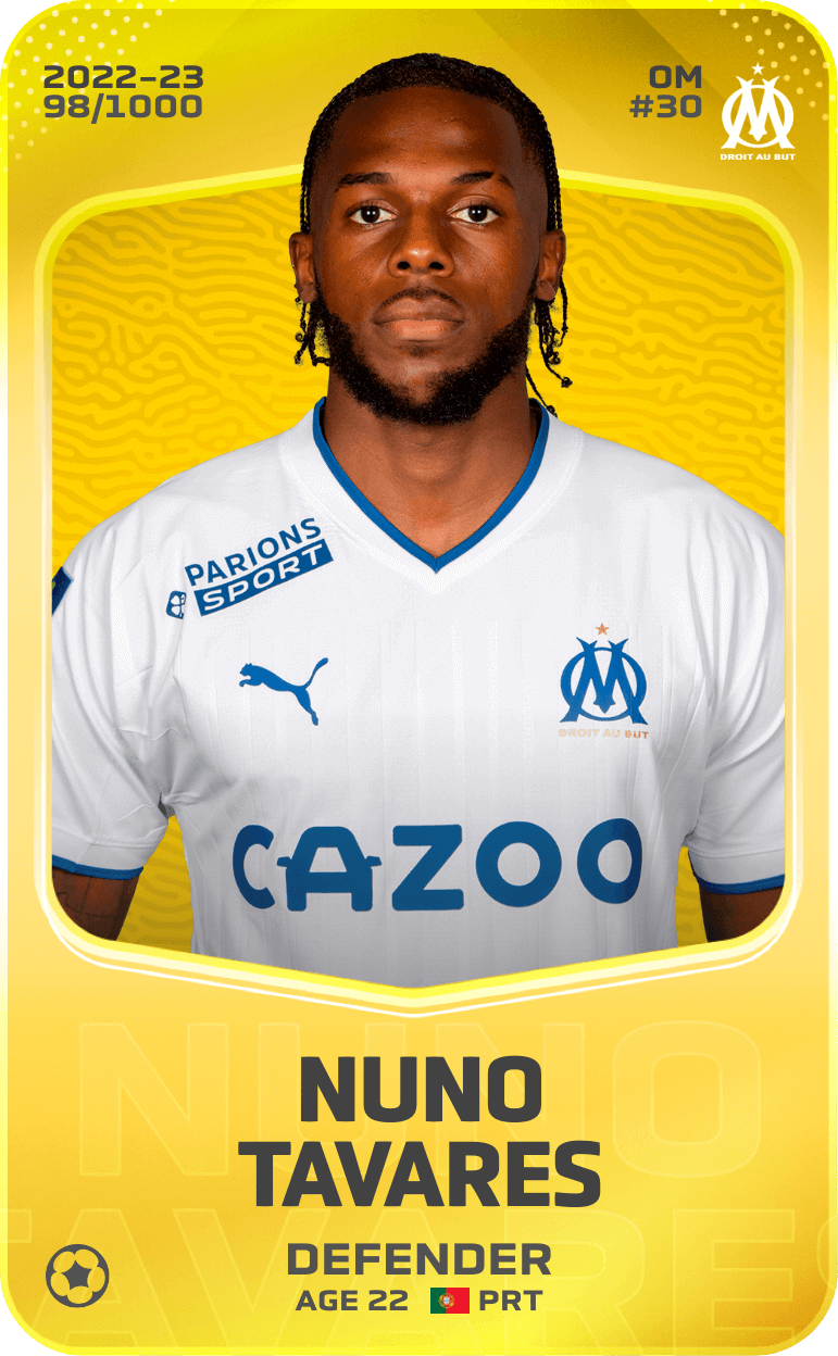 Nuno Tavares 2022-23 • Limited 98/1000