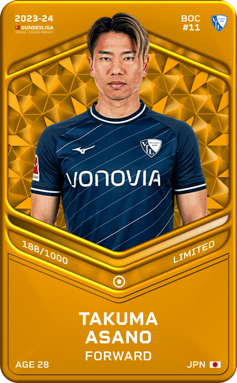 Takuma Asano 2023-24 • Limited 188/1000