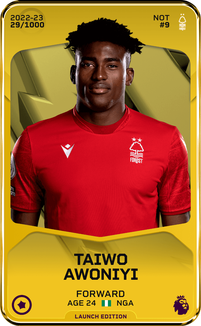 Taiwo Awoniyi 2022-23 • Limited 29/1000