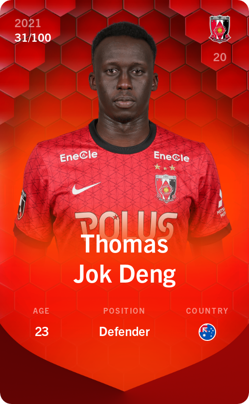 Sorare - Sorare Official - Thomas Jok Deng 2021-22 • Rare 31/100 - NFT # 26064613969933429948283355820490469821130069517249758978134164141475157603330