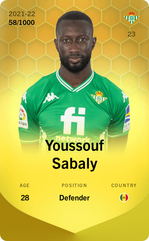 Youssouf Sabaly 2021-22 • Limited 58/1000