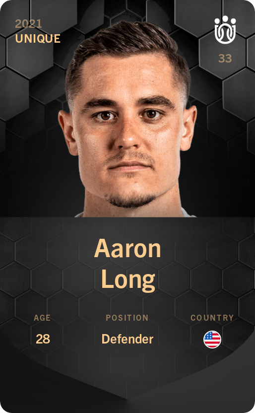 Sorare - Sorare Official - Aaron Long 2021-22 • Unique - NFT # 113545732517207882172221616325172994991445592024271997819012067440260891831870