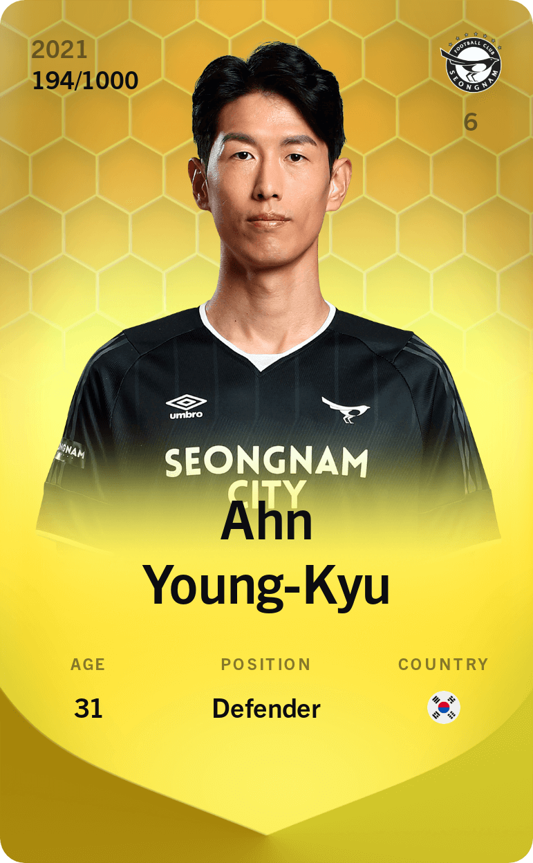 Ahn Young-Kyu 2021-22 • Limited 194/1000
