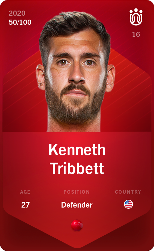 Sorare - Sorare Official - Kenneth Tribbett 2020-21 • Rare 50/100 - NFT # 54249808957972625207921126264118289263861624252826610892769893495234862193136