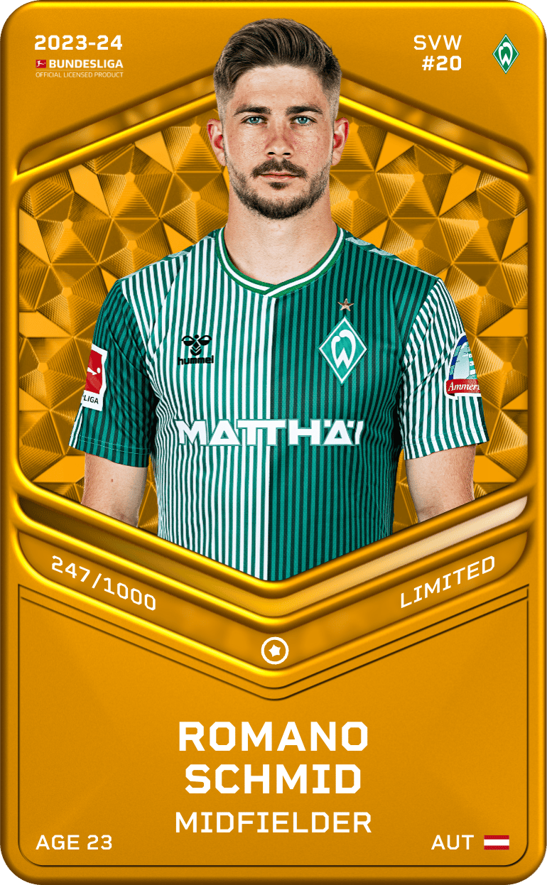 Romano Schmid 2023-24 • Limited 247/1000