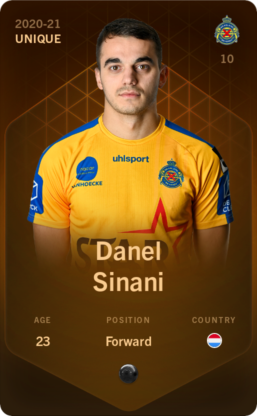Sorare - Sorare Official - Danel Sinani 2020-21 • Unique - NFT # 110864328232273079894144732559362972883022610878150459195959928361885213856607
