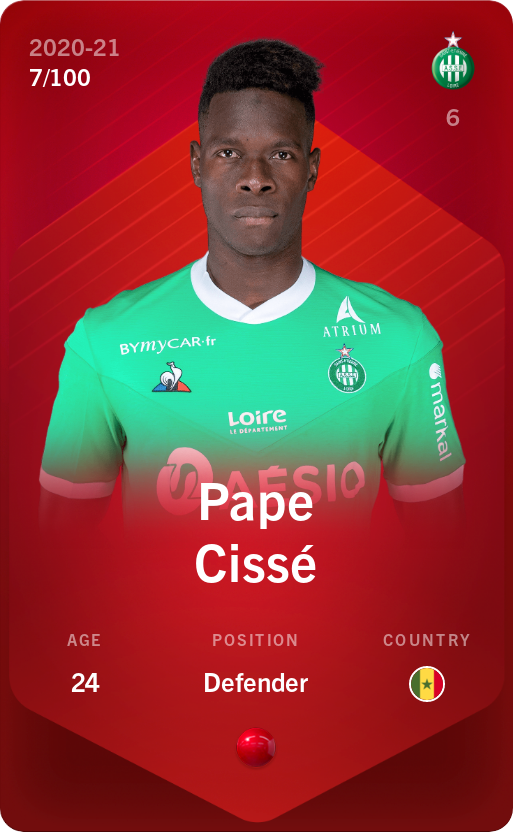 Pape Cissé 2020-21 • Rare 7/100