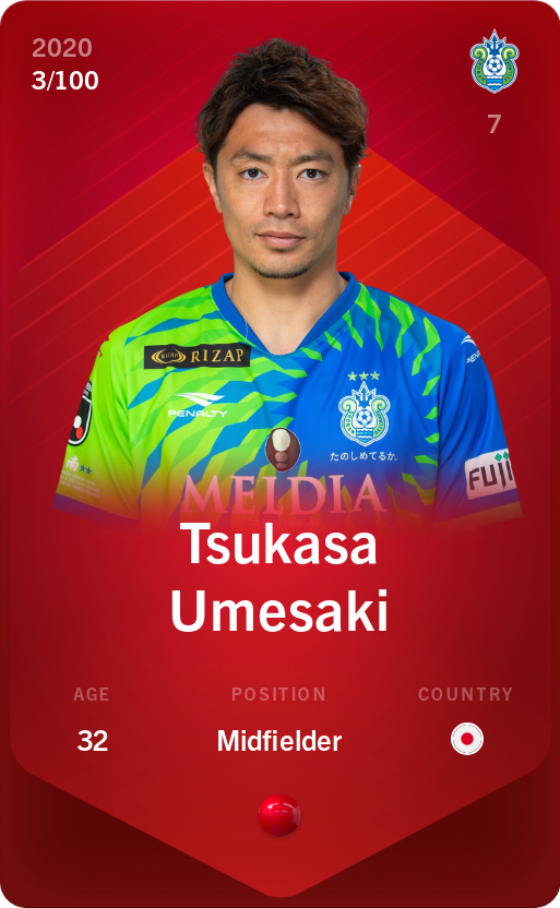 Tsukasa Umesaki 2020-21 • Rare 3/100