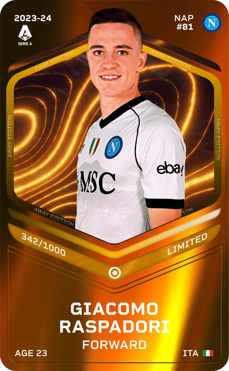 Giacomo Raspadori 2023-24 • Limited 342/1000