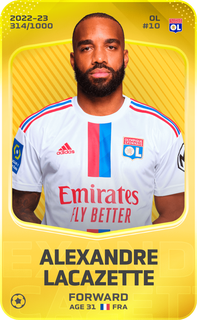 Alexandre Lacazette 2022-23 • Limited 314/1000