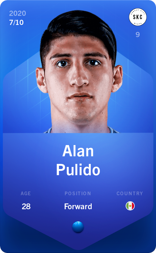 Sorare - Sorare Official - Alan Pulido 2020-21 • Super Rare 7/10 - NFT # 7574937122920441239809623120877686793502189629663867260364717268017527583047