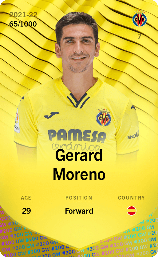 Gerard Moreno 2021-22 • Limited 65/1000