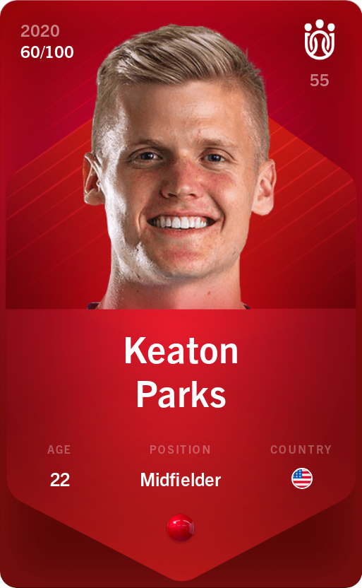 Sorare - Sorare Official - Keaton Parks 2020-21 • Rare 60/100 - NFT # 28720477458520003990254619730259855917924968403966261207817467744709315572556