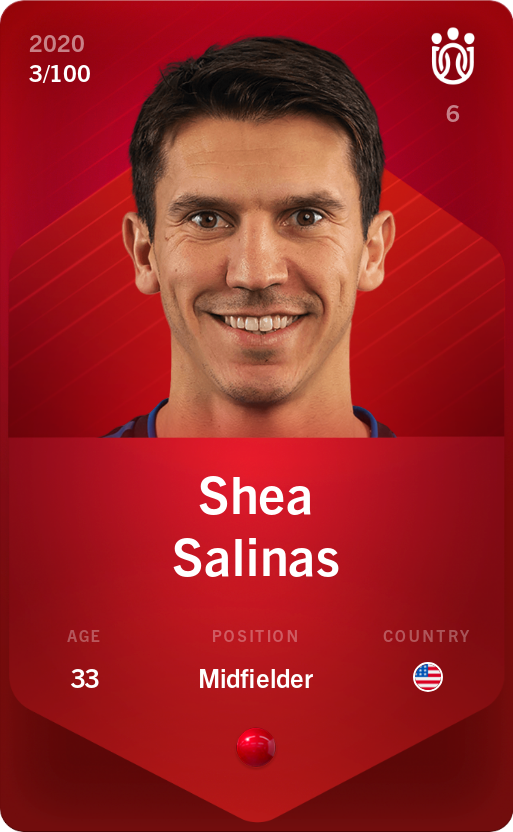 Sorare - Sorare Official - Shea Salinas 2020-21 • Rare 3/100 - NFT # 3333851628026362625031486106985298873435070578742147077276542619429005053248