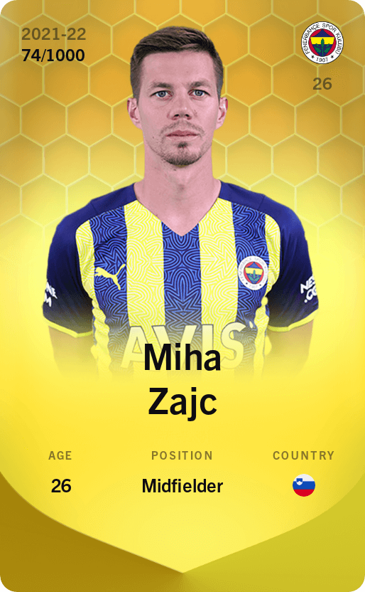 Miha Zajc 2021-22 • Limited 74/1000