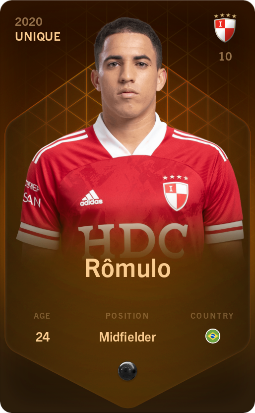 Sorare - Sorare Official - Rômulo 2020-21 • Unique - NFT # 72914505850929960523859174319720531353361101086808933068185236187706250986594