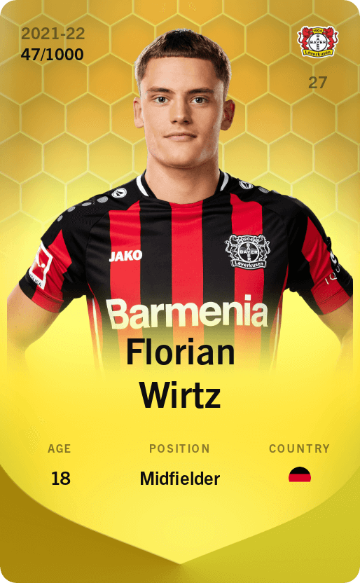 Florian Wirtz 2021-22 • Limited 47/1000