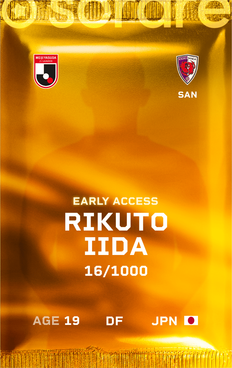 Rikuto Iida 2025-26 • Limited 16/1000