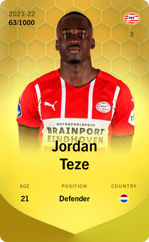 Jordan Teze 2021-22 • Limited 63/1000