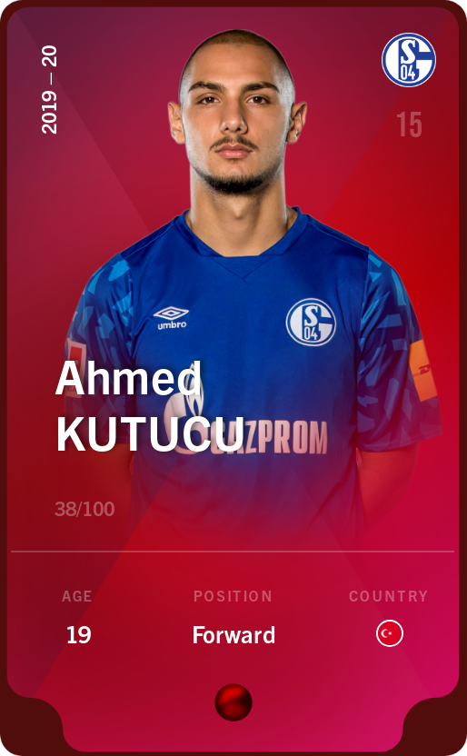 Sorare - Sorare Official - Ahmed Kutucu 2019-20 • Rare 38/100 - NFT # 34865589001873974153630936943001805929520433232165419035635733417516986935568