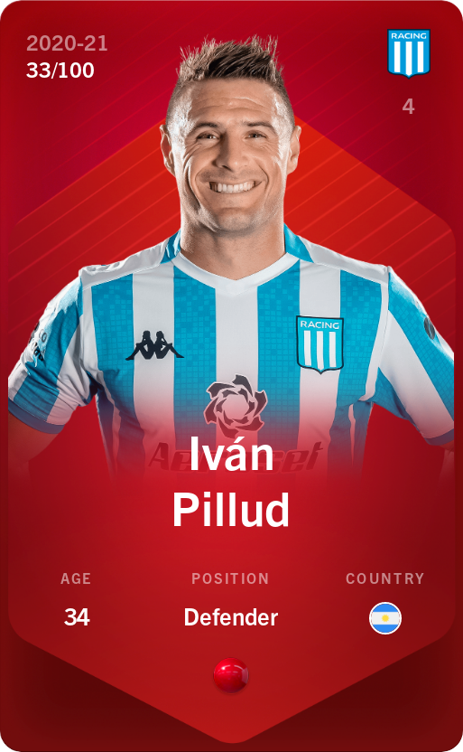 Sorare - Sorare Official - Iván Pillud 2020-21 • Rare 33/100 - NFT # 6600617844812088073384032040309031017898755350831305270852432355738789528312
