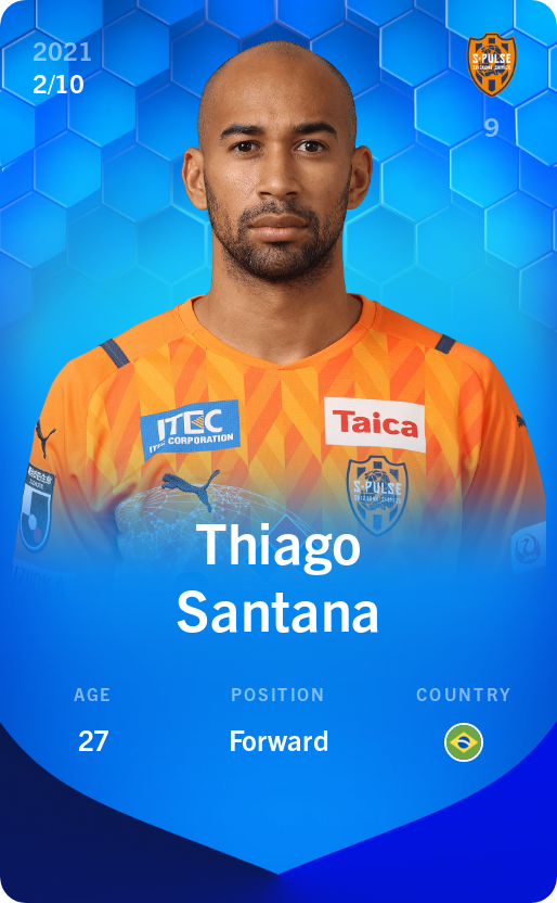 Sorare - Sorare Official - Thiago Santana 2021-22 • Super Rare 2/10 - NFT # 18774911411905642688940872249135366980798255209081342879168895126353914811546