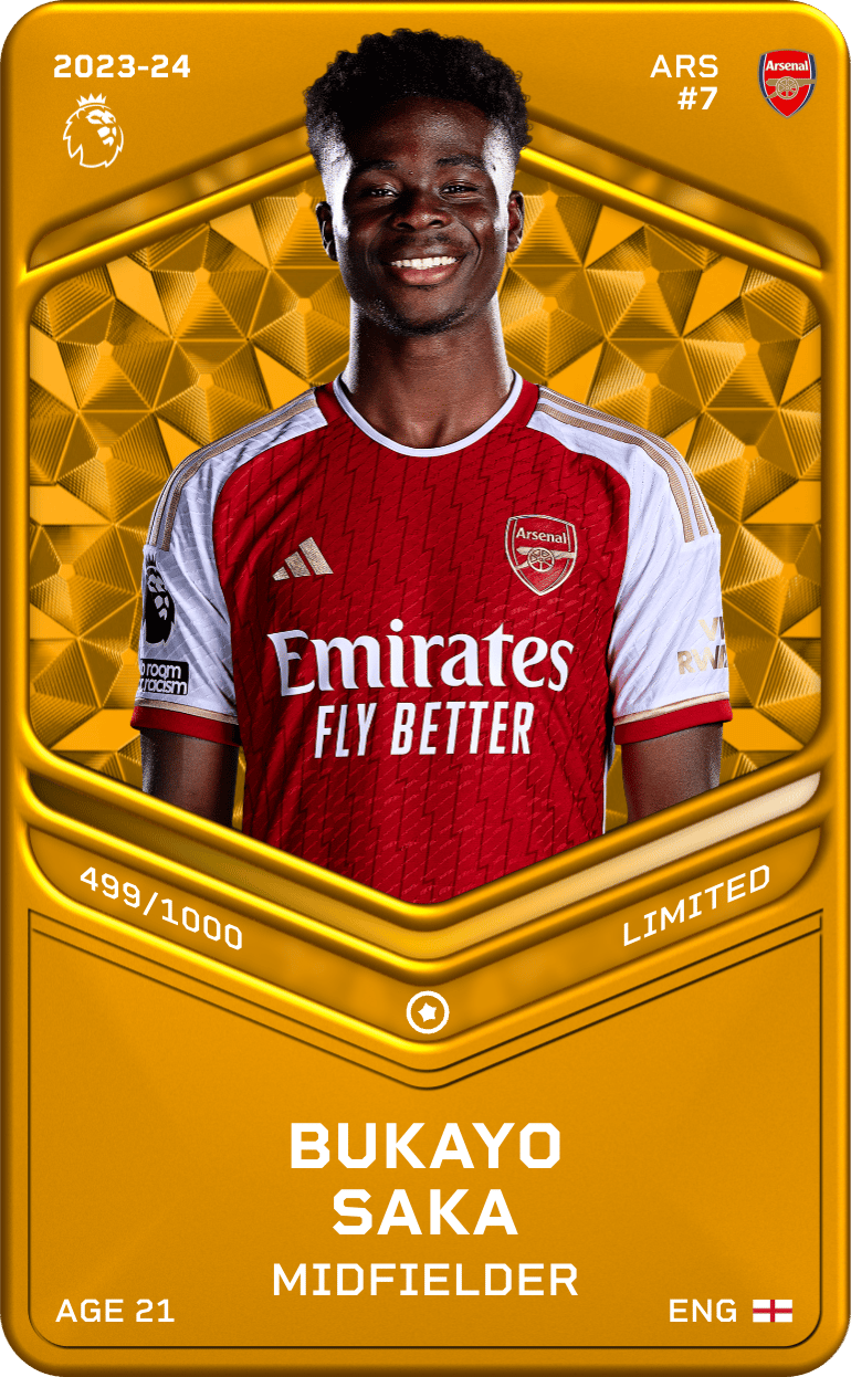 Bukayo Saka 2023-24 • Limited 499/1000