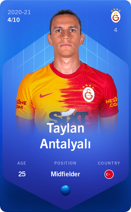 Sorare - Sorare Official - Taylan Antalyalı 2020-21 • Super Rare 4/10 - NFT # 28206556720312374364041772145099000923271435622732397409072199476617643497891